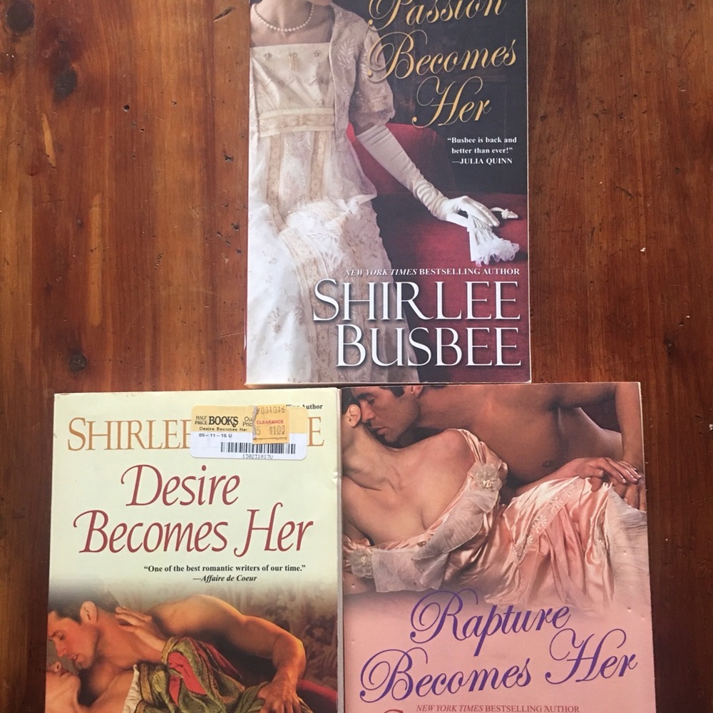 Set of historic romance books